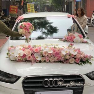 Combo xe cưới, hoa cô dâu chú rể hiện đại_Ngày chung đôi HC09
