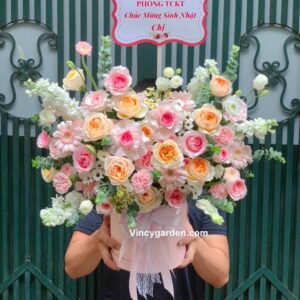 Hộp hoa sinh nhật đẹp đẳng cấp, hoa sinh nhật đẹp tại Hà Nội_ HH15