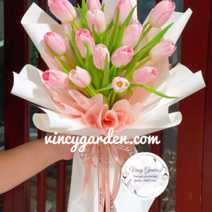 Bó hoa tulip xinh đẹp chúc mừng ngày quốc tế phụ nữ 8/3_TLĐ1