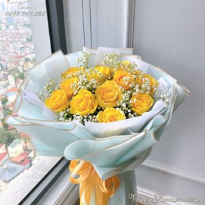 Bó hoa hồng vàng tặng sinh nhật đẹp_BH42