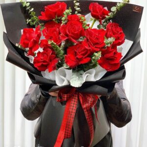 Bó hoa hồng đỏ ecuador cao cấp sang trọng- BH61