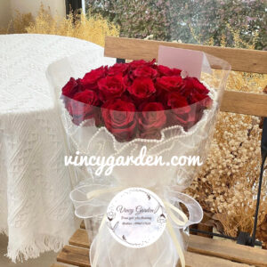 Bó hoa hồng nhung đỏ vip tại quận Ba Đình_ Hoa hồng đỏ tặng bạn gái_TBG3