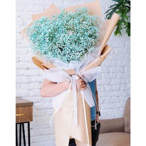 Bó hoa baby tone xanh mát best seller của tiệm_BH51