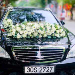 Trọn bộ hoa xe cưới+hoa cô dâu chú rể cao cấp sang trọng_HC07
