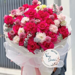 Bó hoa hồng pink floy xinh tươi rạng rỡ tặng vợ_VC19