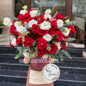Hộp hoa hồng đỏ tình yêu đẹp nhất Hà Nội_VC18